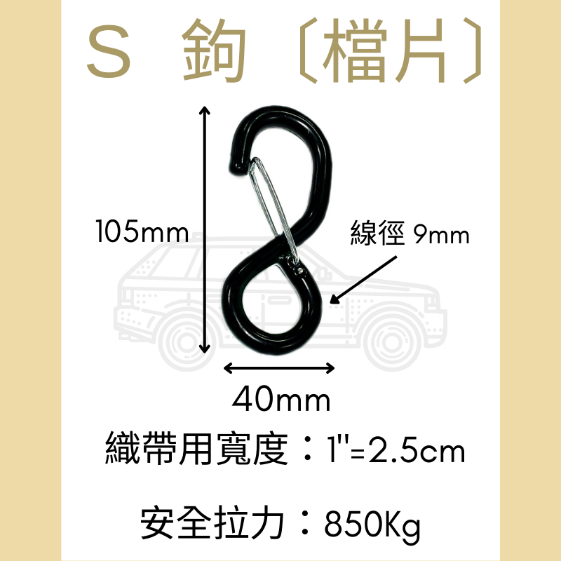 1"=2.5cm S鉤【檔片】